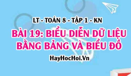 Cách biểu diễn dữ liệu bằng bảng và biểu đồ? Ví dụ? Toán 8 bài 19 [b19c5kn1]